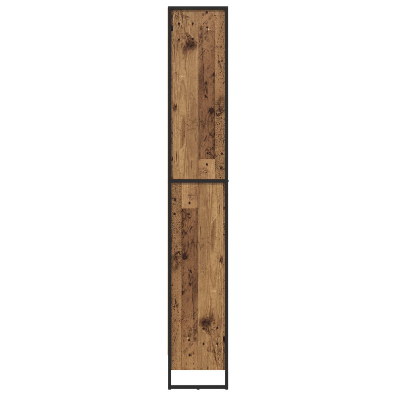 Szafka na książki 2 pcs Stare drewno 80 x 30 x 155 cm