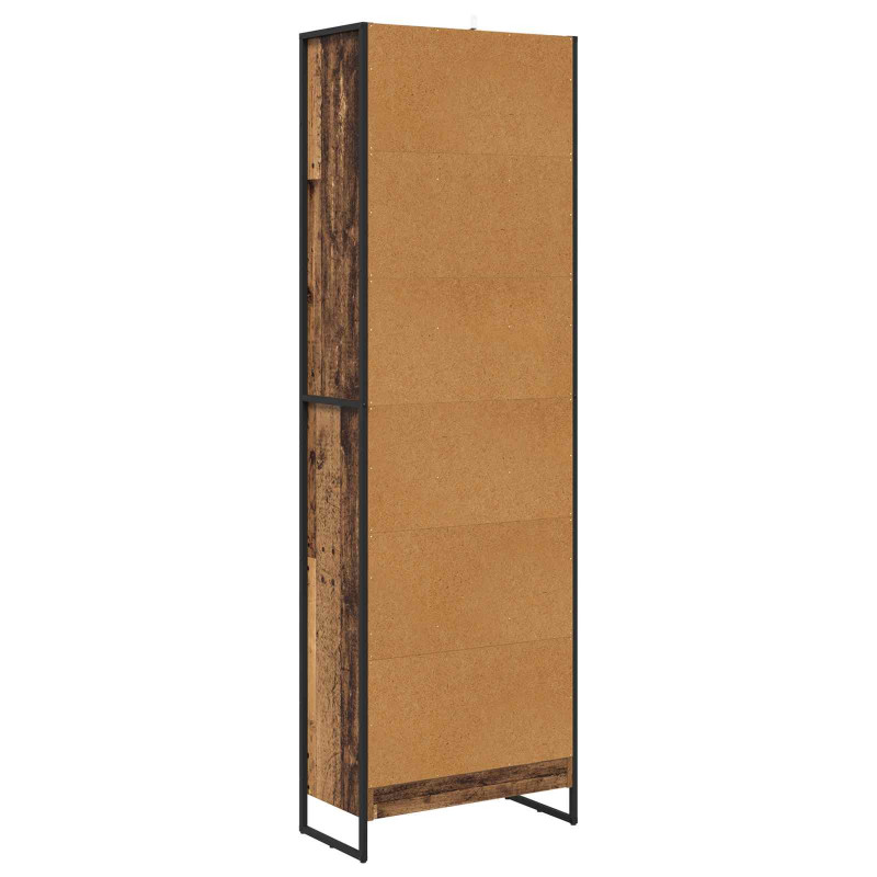 Szafka na książki 2 pcs Stare drewno 80 x 30 x 155 cm