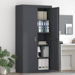 Szafka do przechowywania Antracyt 90 x 40 x 180 cm Stal