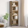 Szafka na książki 2 pcs Dąb rzemieślniczy 80 x 30 x 155 cm