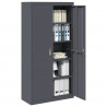 Szafka do przechowywania Antracyt 90 x 40 x 180 cm Stal