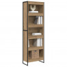 Szafka na książki 2 pcs Dąb rzemieślniczy 80 x 30 x 155 cm