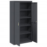 Szafka do przechowywania Antracyt 90 x 40 x 180 cm Stal