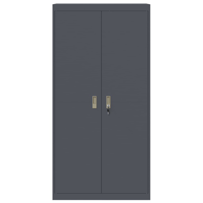 Szafka do przechowywania Antracyt 90 x 40 x 180 cm Stal