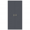 Szafka do przechowywania Antracyt 90 x 40 x 180 cm Stal