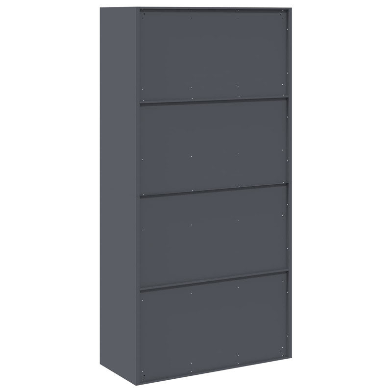 Szafka do przechowywania Antracyt 90 x 40 x 180 cm Stal