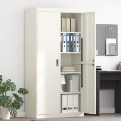 Szafka do przechowywania Biały 90 x 40 x 180 cm Stal