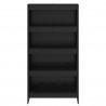 Szafka na książki 2 pcs Czarny Dąb 80 x 30 x 155 cm