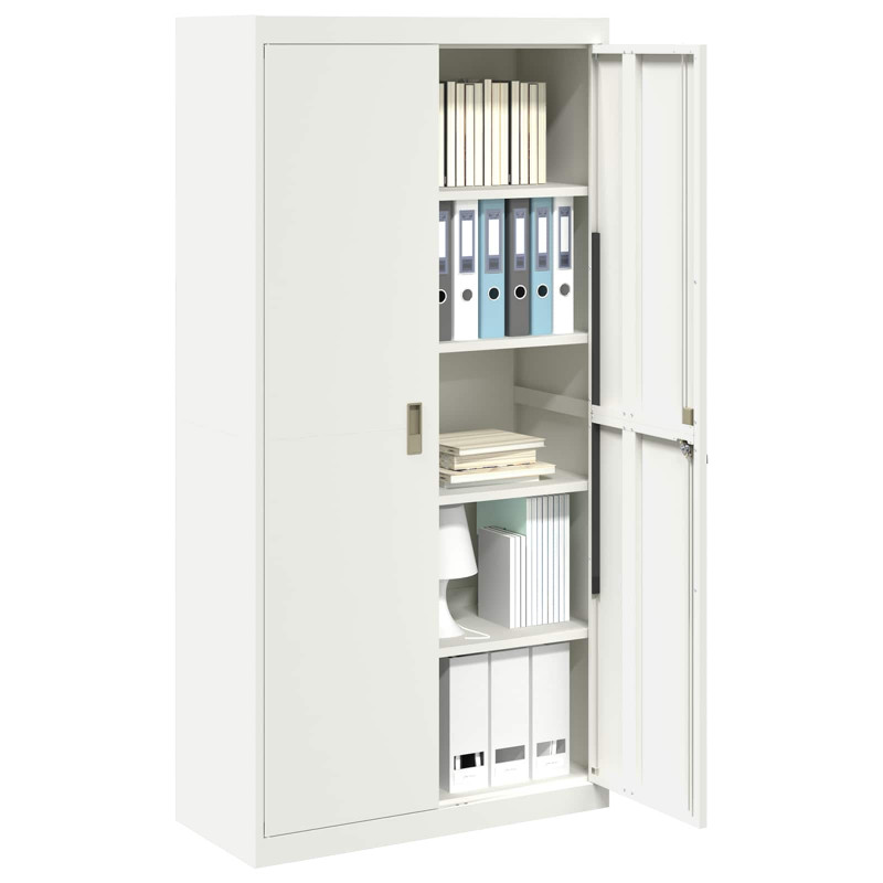 Szafka do przechowywania Biały 90 x 40 x 180 cm Stal
