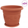 Doniczki 24 pcs Czerwony ceglasty Ø 26 x 21.5 cm