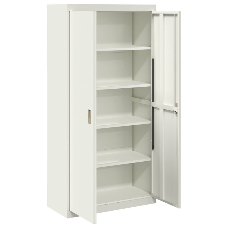 Szafka do przechowywania Biały 90 x 40 x 180 cm Stal