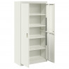 Szafka do przechowywania Biały 90 x 40 x 180 cm Stal