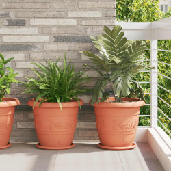Doniczki 24 pcs Czerwony ceglasty Ø 26 x 21.5 cm