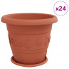 Doniczki 24 pcs Czerwony ceglasty Ø 26 x 21.5 cm