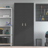 Szafka do przechowywania Czarny 90 x 40 x 200 cm Stal