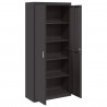 Szafka do przechowywania Czarny 90 x 40 x 200 cm Stal