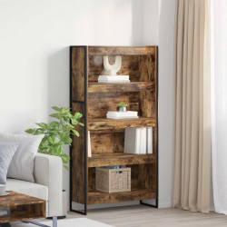 Szafka na książki 2 pcs Dąb dymny 80 x 30 x 155 cm