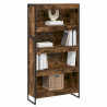 Szafka na książki 2 pcs Dąb dymny 80 x 30 x 155 cm
