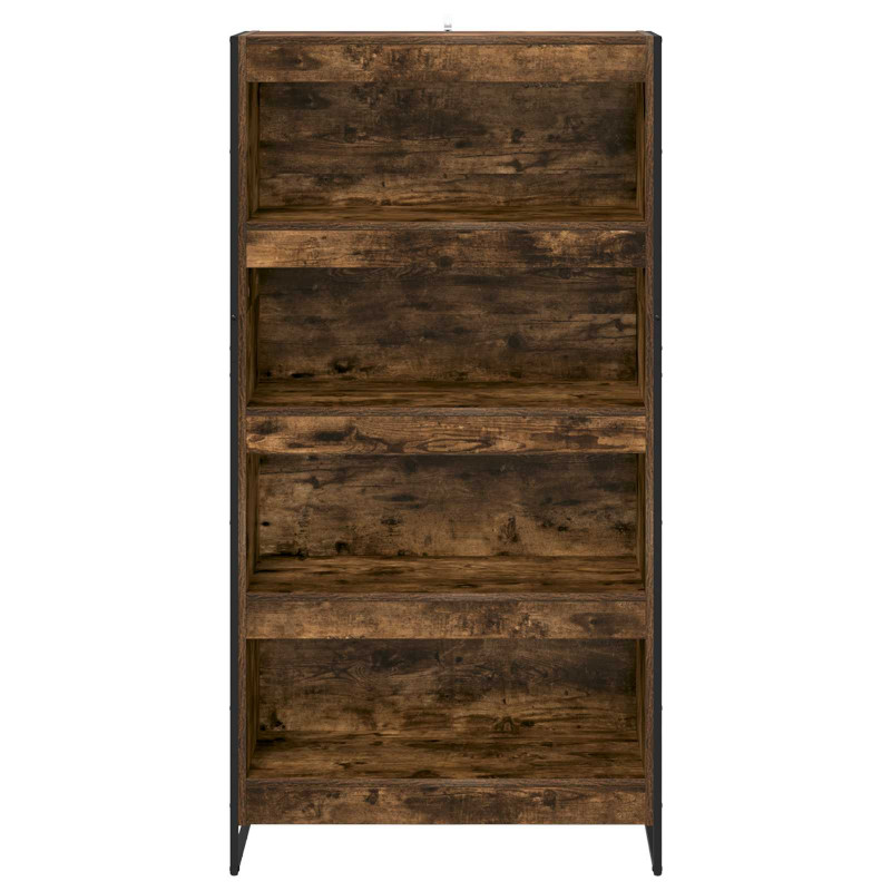 Szafka na książki 2 pcs Dąb dymny 80 x 30 x 155 cm