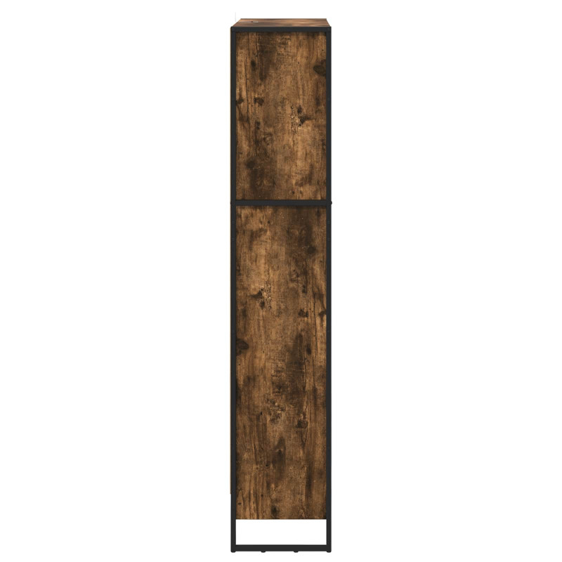 Szafka na książki 2 pcs Dąb dymny 80 x 30 x 155 cm