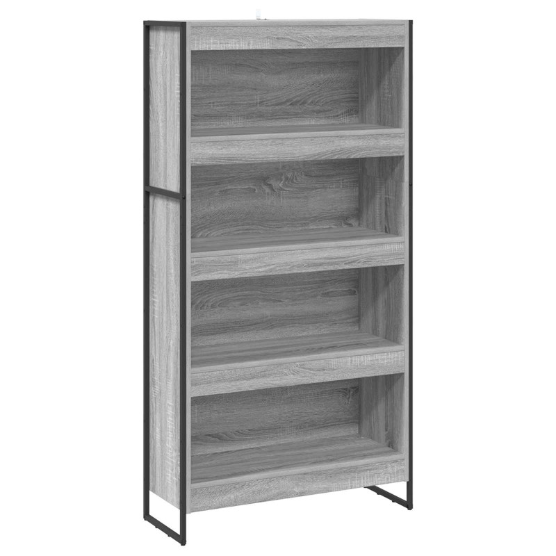Szafka na książki 2 pcs Szary Sonoma 80 x 30 x 155 cm