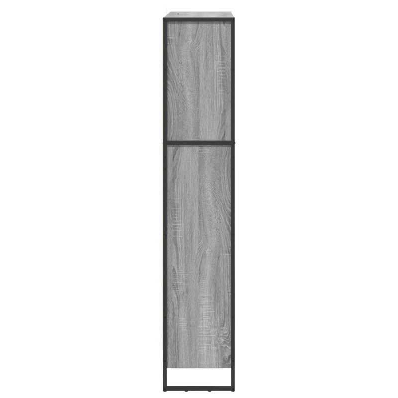 Szafka na książki 2 pcs Szary Sonoma 80 x 30 x 155 cm