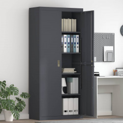 Szafka do przechowywania Antracyt 90 x 40 x 200 cm Stal