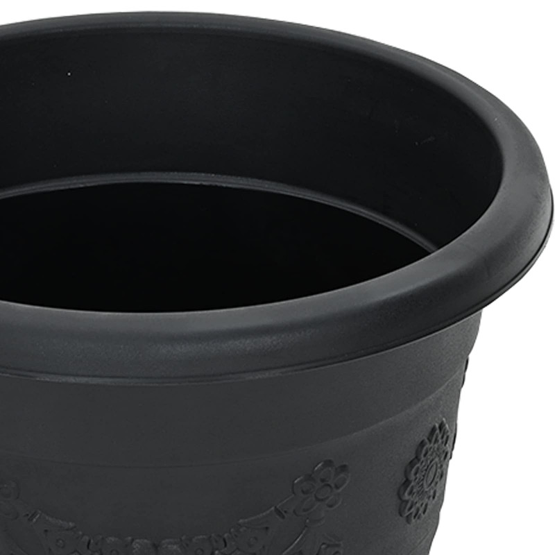 Doniczki 24 pcs Czarny Ø 26 x 21.5 cm Z tworzywa sztucznego