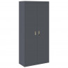 Szafka do przechowywania Antracyt 90 x 40 x 200 cm Stal