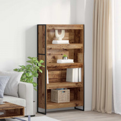 Szafka na książki 2 pcs Stare drewno 80 x 30 x 155 cm