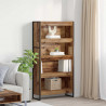 Szafka na książki 2 pcs Stare drewno 80 x 30 x 155 cm