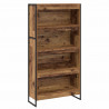 Szafka na książki 2 pcs Stare drewno 80 x 30 x 155 cm