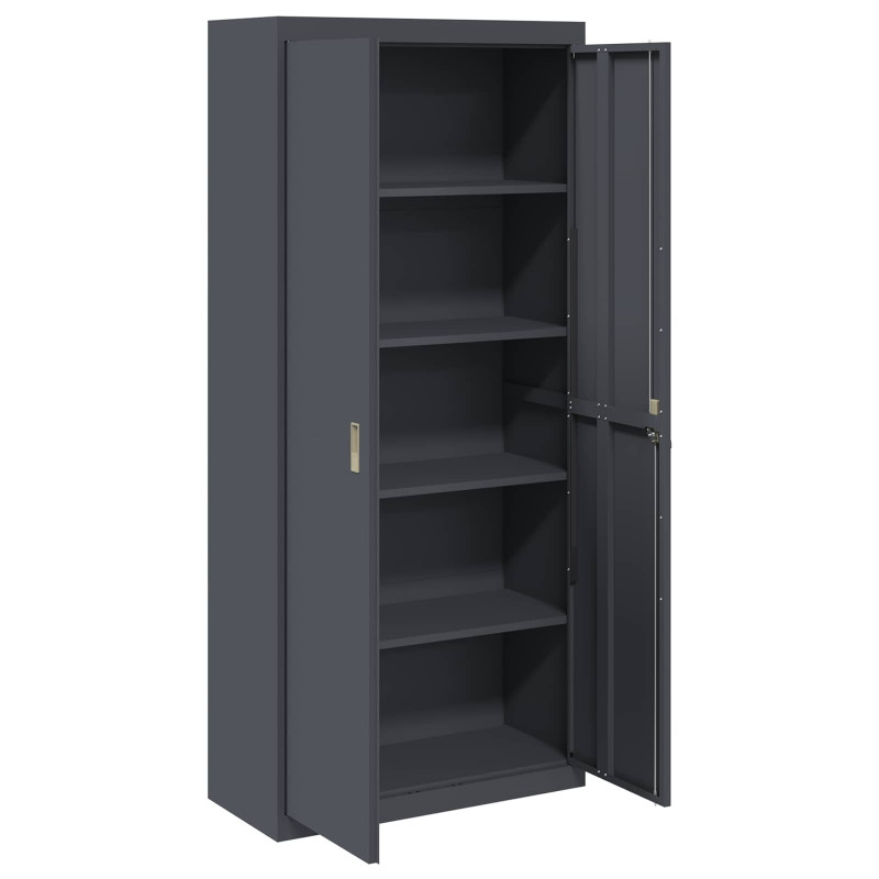 Szafka do przechowywania Antracyt 90 x 40 x 200 cm Stal