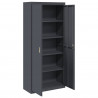 Szafka do przechowywania Antracyt 90 x 40 x 200 cm Stal