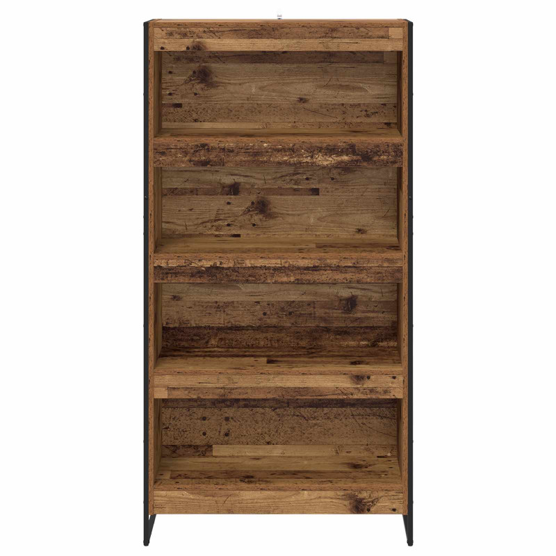 Szafka na książki 2 pcs Stare drewno 80 x 30 x 155 cm