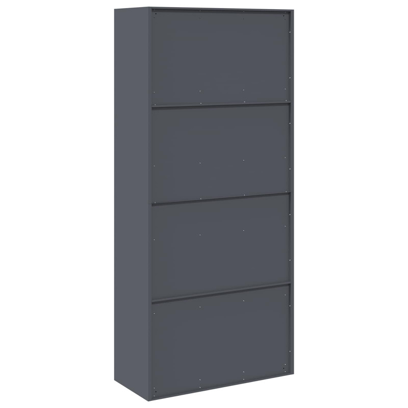 Szafka do przechowywania Antracyt 90 x 40 x 200 cm Stal