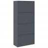 Szafka do przechowywania Antracyt 90 x 40 x 200 cm Stal