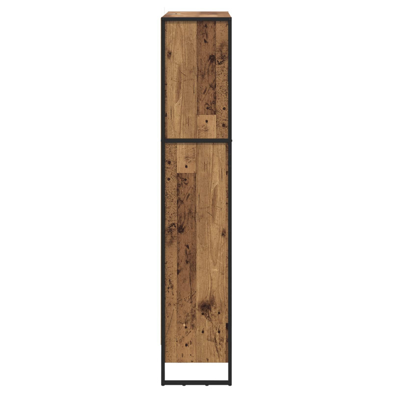 Szafka na książki 2 pcs Stare drewno 80 x 30 x 155 cm