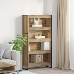 Szafka na książki 2 pcs Dąb rzemieślniczy 80 x 30 x 155 cm
