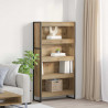 Szafka na książki 2 pcs Dąb rzemieślniczy 80 x 30 x 155 cm
