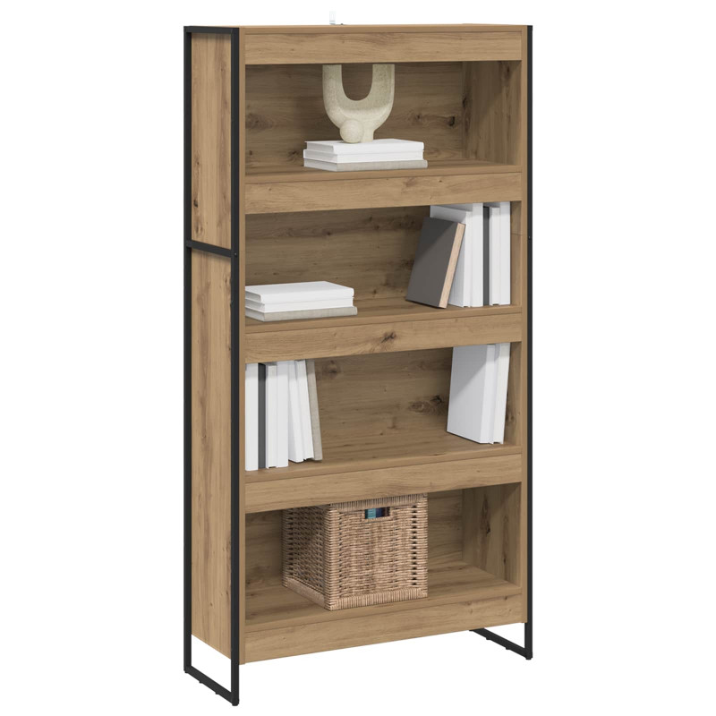 Szafka na książki 2 pcs Dąb rzemieślniczy 80 x 30 x 155 cm