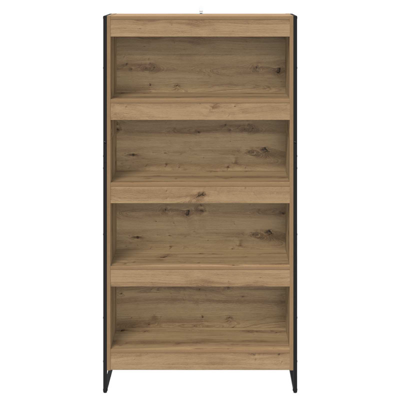 Szafka na książki 2 pcs Dąb rzemieślniczy 80 x 30 x 155 cm