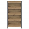 Szafka na książki 2 pcs Dąb rzemieślniczy 80 x 30 x 155 cm