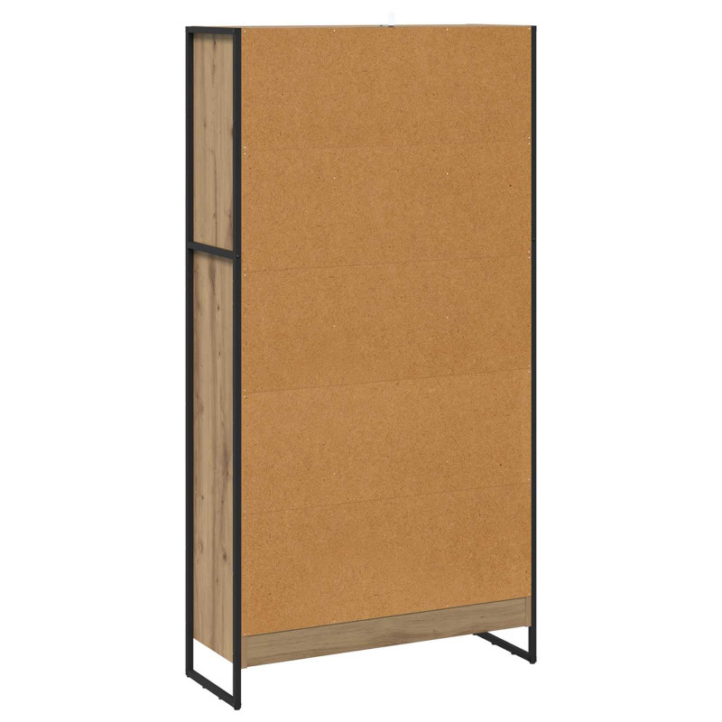 Szafka na książki 2 pcs Dąb rzemieślniczy 80 x 30 x 155 cm