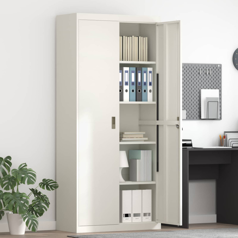 Szafka do przechowywania Biały 90 x 40 x 200 cm Stal