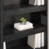 Szafka na książki 2 pcs Czarny Dąb 80 x 30 x 155 cm