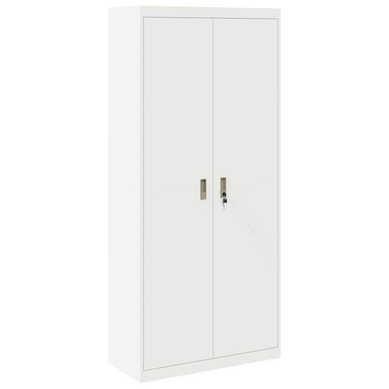 Szafka do przechowywania Biały 90 x 40 x 200 cm Stal
