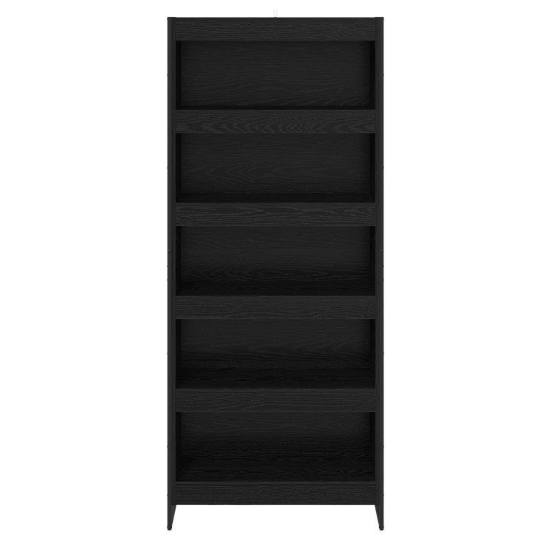 Szafka na książki 2 pcs Czarny Dąb 80 x 30 x 155 cm