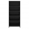 Szafka na książki 2 pcs Czarny Dąb 80 x 30 x 155 cm