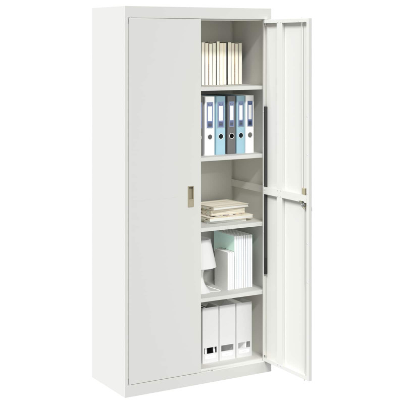 Szafka do przechowywania Biały 90 x 40 x 200 cm Stal